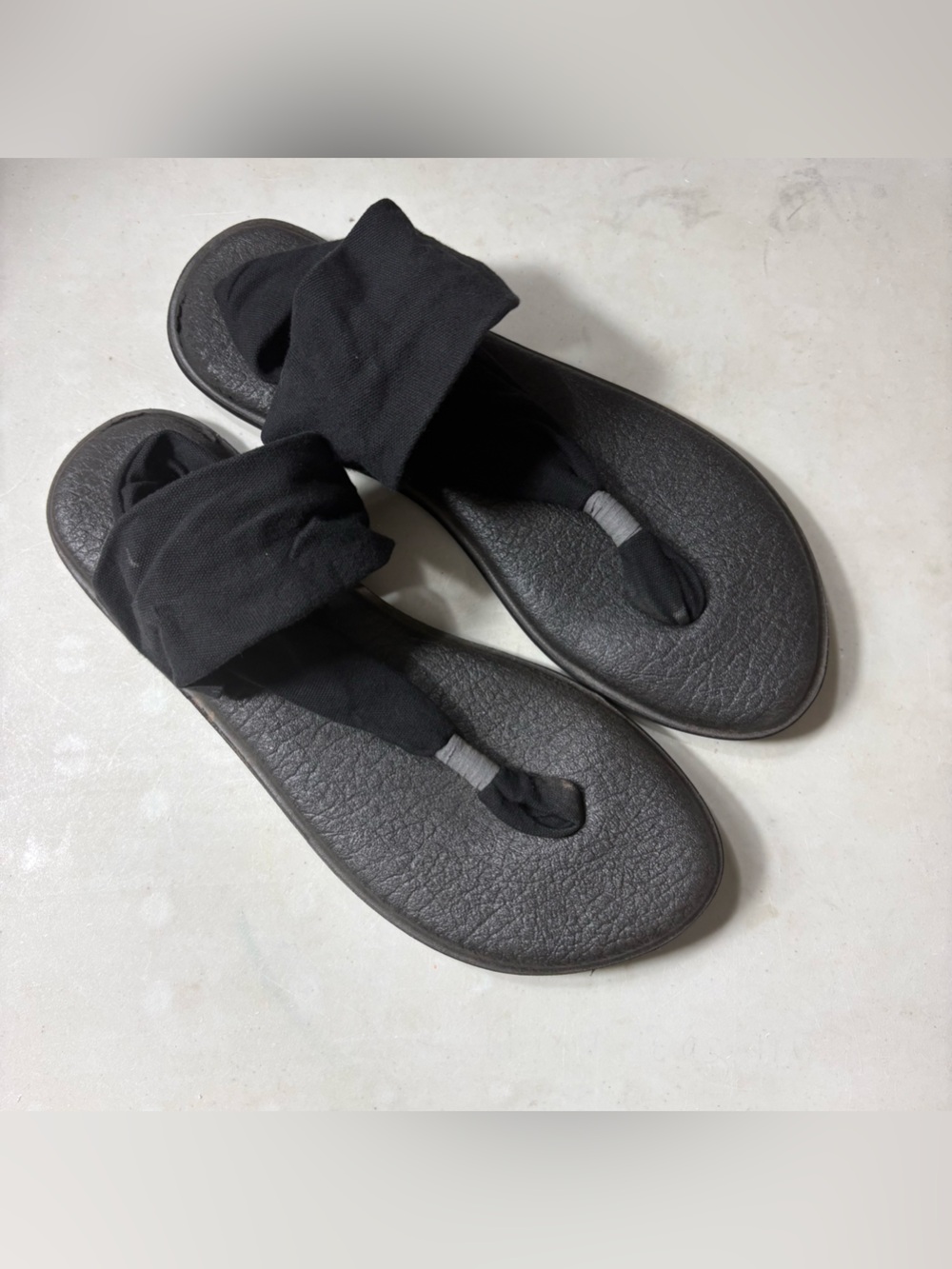 Sanuk Yoga Sling 2 Womens Size 9 Black Walking Outdoor Sandals Shoes Comfort